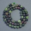 Zoisite Natural Stone Beads Faceted Round Bead, 6mm diameter, 34cm length