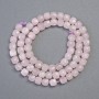 Kunzite Beads, Faceted Cube, 5 mm (5×5 mm) ± length 38 cm