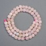 Morganite Natural Stone Beads - Faceted Cube, 6x6mm, ~38cm Length