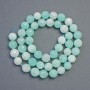 Angelite Beads, Faceted Round Beads 8mm, on Thread, 37cm long