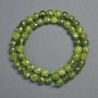 Jadeite Beads, Faceted Cube-shaped, 5x5 mm, length 37 cm