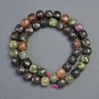 Natural gemstone beads Tourmaline faceted cube, 9x9mm diameter, length 38cm