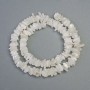 Adularia Beads, natural Moonstone chip, 8x2 mm diameter, 40 cm length on thread