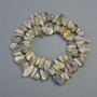 Labradorite Beads natural stone chip, 10x13mm diameter, about 40cm length on thread
