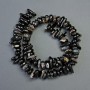 Agate Natural Stone Beads Chip, 8x16mm ±, length 40cm ± on Fishing Line