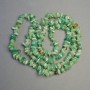 Agate Beads Green on Thread Natural Stone Chips, diameter 5x2 mm±, thread length 82 cm±