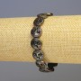 Bracelet Hematite Bronze Matte, diameter 12x4mm, ±, length 18cm, stretch