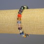 Bracelet Czech glass colorful, diameter 8x6mm±, length 18cm± stretch
