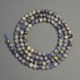 Sodalite Beads, Faceted Round 3.5 mm, Thread Length 39 cm