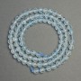 Faceted Topaz Natural Stone Beads round 4mm diameter, 38cm length