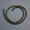 Sunstone Obsidian Natural Stone Smooth Sphere Beads 4.5mm diameter, 38cm length on thread