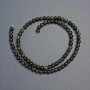 Sunstone Obsidian Natural Stone Smooth Sphere Beads 4.5mm diameter, 38cm length on thread