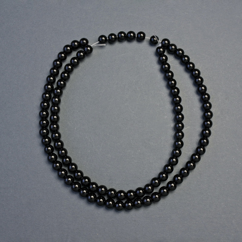 Agate Beads (raw) Smooth Round 4mm dia. +/- on Thread 38cm +/-
