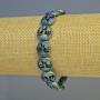 Hematite Bracelet “Tree” matte chameleon color, diameter 12.5×4.5 mm, length 18 cm, stretch