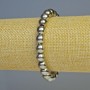 Bracelet Hematite bead color silver, diameter 8mm+-, length 18cm+- stretch