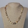 Jasper Picasso Bead Necklace, tumbled, diameter 16x7-12x9 (+-) mm, length 51 cm