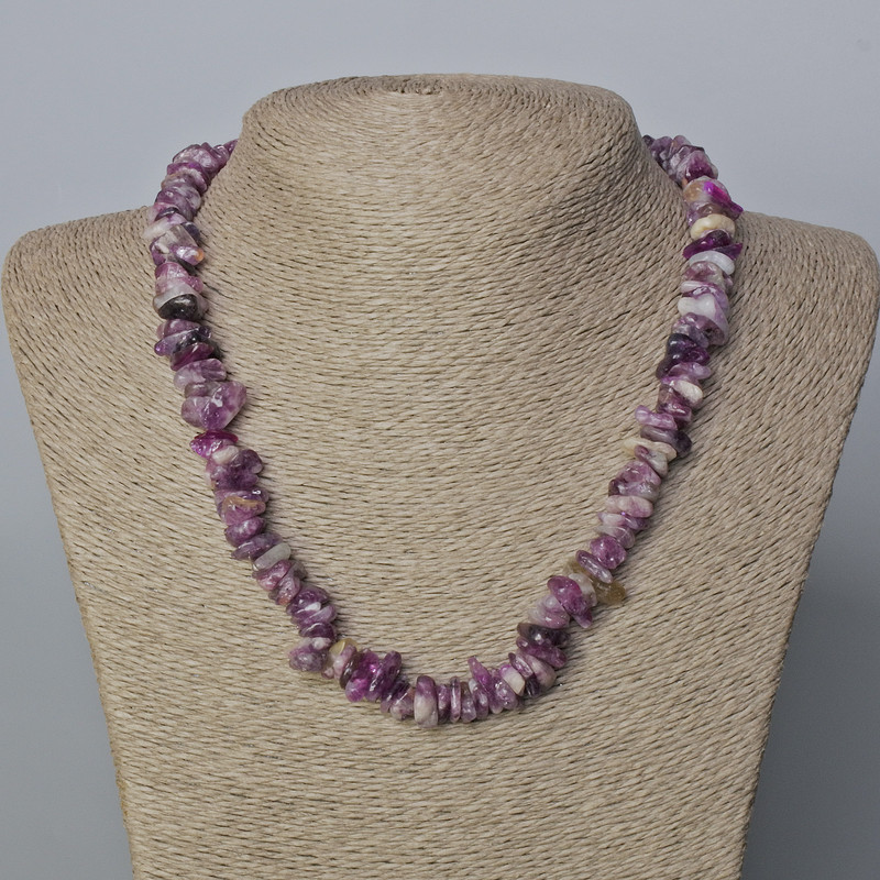 Phosphosiderite Necklace made of natural stone, chip, diameter 13x3-8x4mm+
