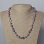 Natural Stone Necklace Turmaline Round Bead, 10x10mm diameter, length 50cm