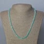 Amazonite Necklace natural gemstone faceted cube, diameter 4.5×4.5mm, length 52 cm