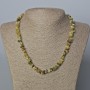 Grossular Necklace (Green Garnet) Natural Stone Chip, diameter 8×4 -10×3mm±, length 47cm±