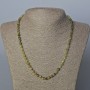Grossular Necklace (green Garnet) natural faceted stone cube, diameter 5x5mm±, length 51cm±