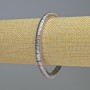 Hematite Wave Bead Bracelet, rainbow silver color, 6x1mm diameter +-, length 18cm +-/ stretchy