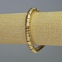 Bracelet with Hematite Inlays Rondelle Gold Color, diameter 8x2mm, length 18cm, stretch