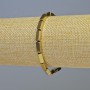 Hematite Bracelet Rectangle, gold color, 10×4mm +/-, 18 cm length +/- stretch