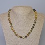 Grossular Necklace (Green Garnet) natural stone smooth bead, diameter 8.5mm±, length 47cm± on thread