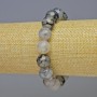 Agate Dragon Veins Bracelet Smooth Bead, diameter 12mm±, length 18cm±, stretch