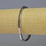 Hematite Rectangle Bracelet, silver color, 12x4mm±, length 18cm±, stretch</name