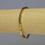 Hematite Rectangle Bracelet Gold Color, 12x4mm±, 18cm± Stretch</name