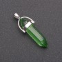 Pendant Green Hexagon 8x35x41mm