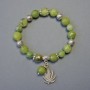 Bracelet Jadeite Faceted Bead, diameter 8–10mm, length 18cm, stretch