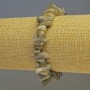 Bracelet Labradorite natural stone chip, diameter 10x15mm+-, length 18cm stretch