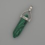Malachite Pendant (press.) Hexagonal 4 cm