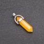 Pendant Hexagon Stone "Citrine" (artificial) 39x32x9mm