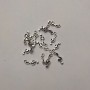 Pendant Finding Treble Clef in Silver, 19×6 mm ±, hole Ø 2 mm ±, packaging 20 g (+ -) ~39 pcs