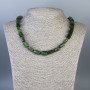 Jadeite Beads Necklace, cut, diameter 10x8mm+-, diameter 14x8mm+-, length 52cm+-