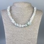 Morganite Bead Necklace, nugget, 12x1 mm+-, 9x4 mm+-, length 48 cm+