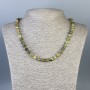 Grosular Necklace (Green Garnet) Smooth Bead 7mm+-, Length 50cm+-