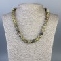 Grossular Garnet Necklace (Green Garnet) Smooth Bead 10 mm+-, length 50 cm+