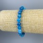 Apatite Bead-Cut Round Bracelet 8mm +-, 18cm length, stretch