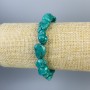 Turquoise Bracelet (imitation) faceted 19x9mm, length 18cm, stretch