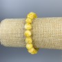 Jadeite Bead Bracelet 10mm Faceted Round +-, Stretch Length 7.1 in (18 cm)