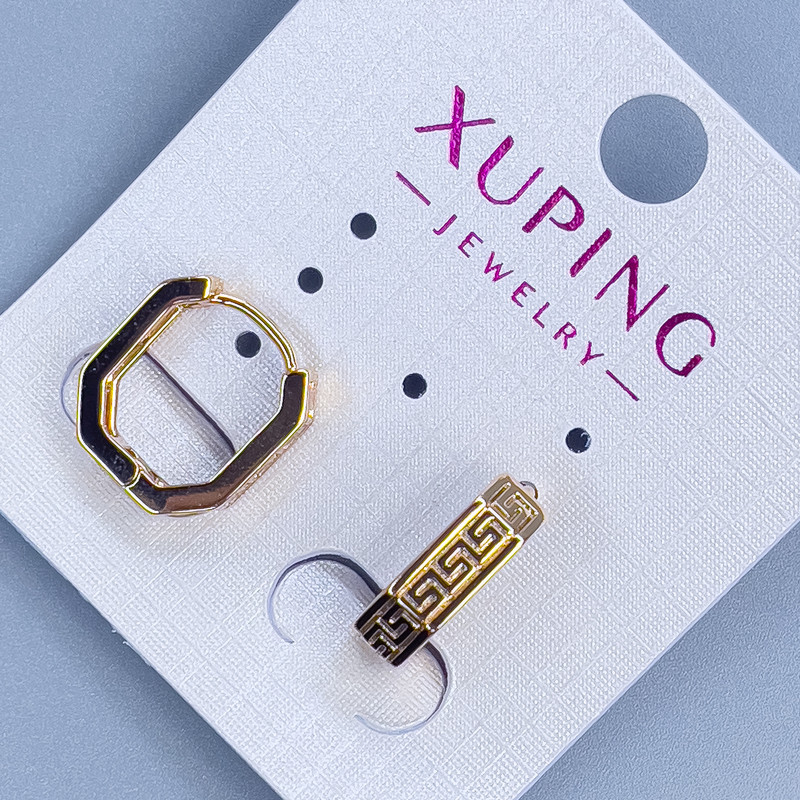 Xuping Earrings 14x4 mm ± Gold Plating 18K