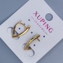 Xuping Earrings 19x2.5 mm, 18K Gold Plating, No Stones