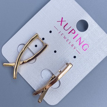 Earrings Xuping 27x2.5 mm + 18K Gold Plating