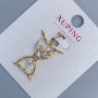 Xuping Pendant "Sand Hourglass" with white rhinestones, diameter 18mm+, length 28mm+, 18K gold plating