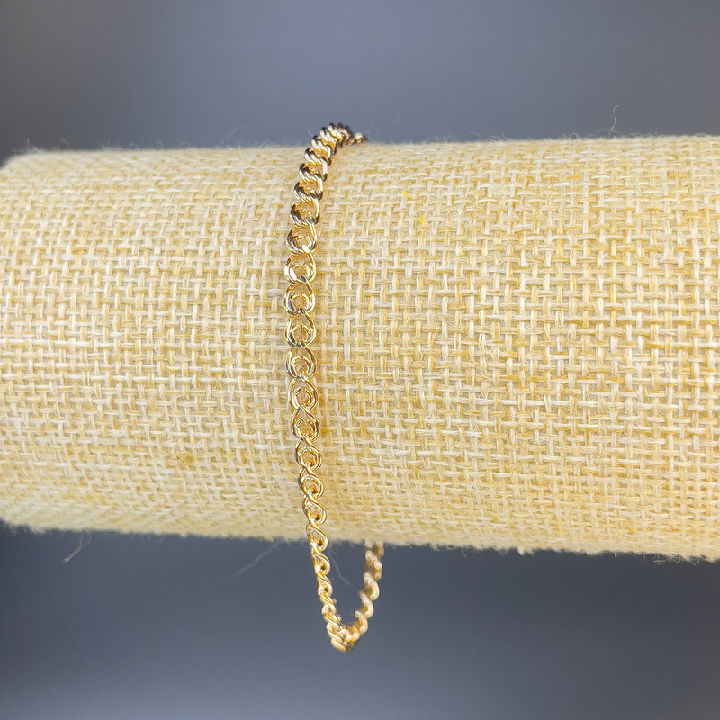 Bracelet Xuping 18K Gold Plating, length 19 cm, thickness 1.6 mm